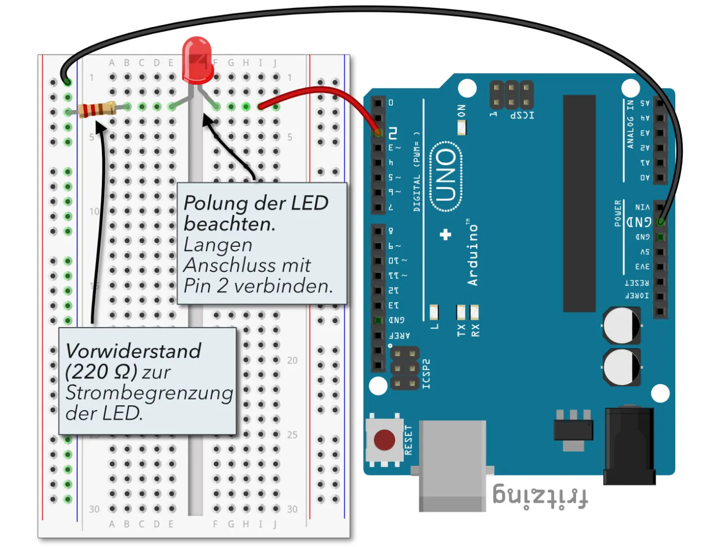 LED mit Arduino